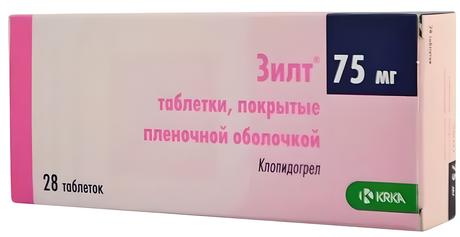 Фото Зилт, таблетки покрыт. плен. об. 75 мг, 28 шт.