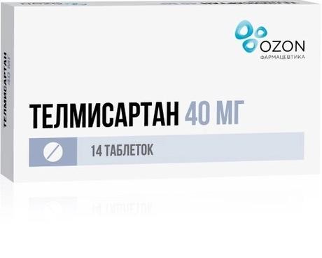 Фото Телмисартан табл 40 мг х14