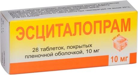 Фото Эсциталопрам, таблетки покрыт. плен. об 10 мг, 28 шт.