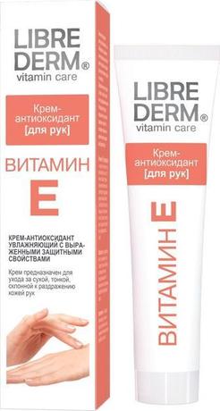 Фото Librederm Витамин Е, крем-антиоксидант для рук, 125 мл