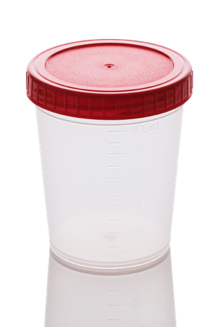 Фото Контейнер полимерный нестерильный с крышкой, 100 мл