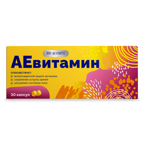 Фото АЕвитамин BioForte, капсулы 200 мг, 30 шт.