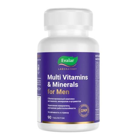 Фото Мультивитамины и минералы мужские Эвалар Лаборатория/ Evalar Laboratory, таблетки 1.3 г, 90 шт.