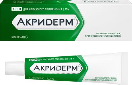 Фото Акридерм, крем 0.05%, 15 г