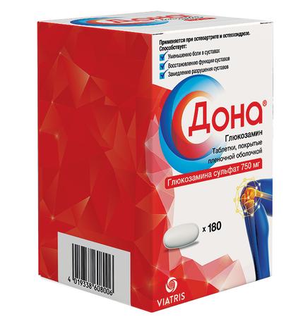 Фото Дона, таблетки в пленочной оболочке 750 мг, 180 шт.
