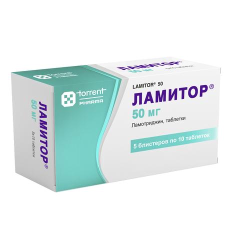 Фото Ламитор, таблетки 50 мг, 50 шт.