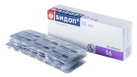 Фото Бидоп, таблетки 10 мг, 56 шт.