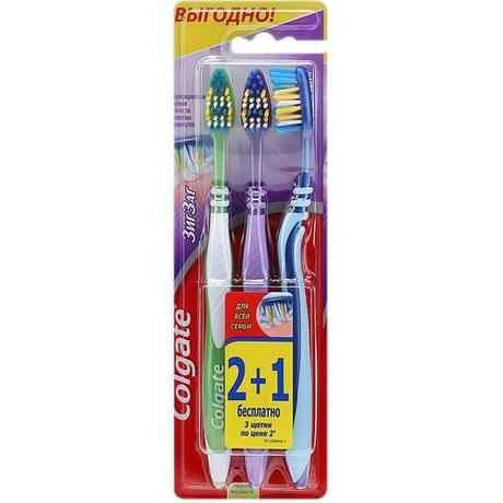 Фото Colgate зубн щетка зиг-заг средняя зубная щетка №1