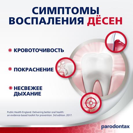 Фото Зубная паста parodontax без Фтора от воспаления и кровоточивости десен, 75 мл