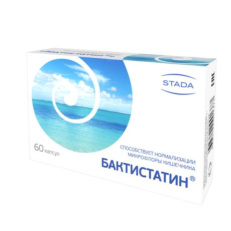 Фото Бактистатин, капсулы 0.5 г, 60 шт.