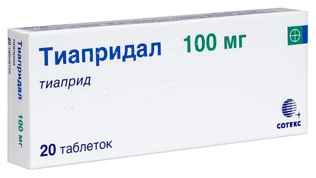 Фото Тиапридал, таблетки 100 мг, 20 шт.