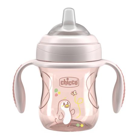 Фото Chicco Transition Cup, поильник детский 4 мес+ (розовый), 200 мл