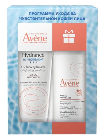 Фото Набор Avene Hydrance UV Legre SPF30 40мл и пенка 50мл