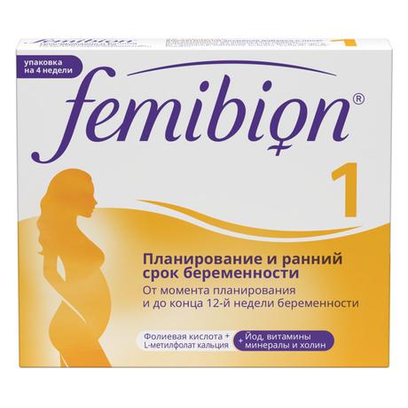 Фото Фемибион 1, таблетки покрыт. плен. об., 28 шт.