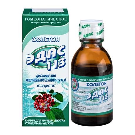 Фото Эдас-113 Холетон, капли (Заболевания печени), 25 мл