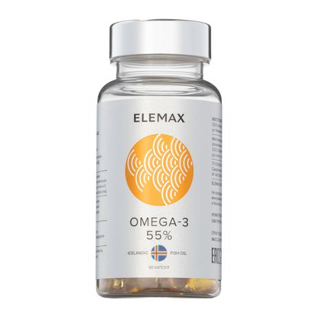Фото ELEMAX Омега-3 жирные кислоты высокой концентрации, капсулы 790 мг, 90 шт.
