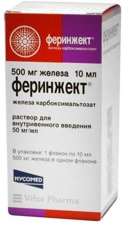Фото Феринжект, раствор 50 мг/мл, 10 мл