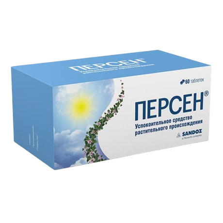 Фото Персен, таблетки покрытые пленочной оболочкой, 60 шт.
