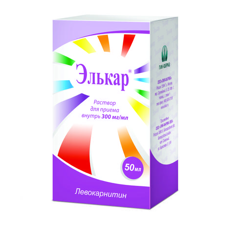 Фото Элькар, раствор 300 мг/мл, 50 мл