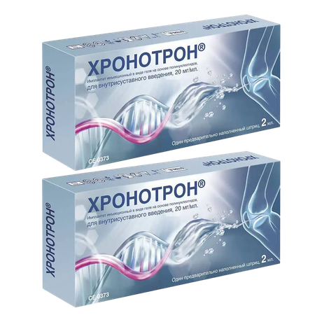 Фото Набор 2уп Хронотрон имплантат 20мг/мл шприц 2мл