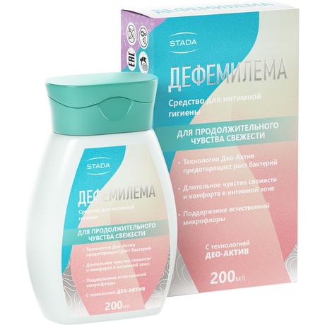 Фото Дефемилема, средство для интимной гигиены (для продолжительного чувства свежести), 200 мл