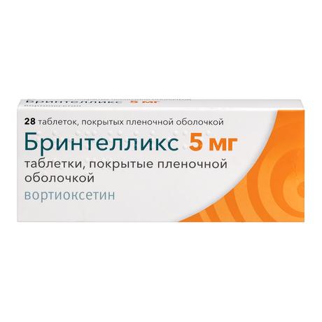 Фото Бринтелликс, таблетки 5 мг,  28 шт.