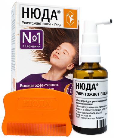 Фото Нюда, спрей педикулицидный, 50 мл