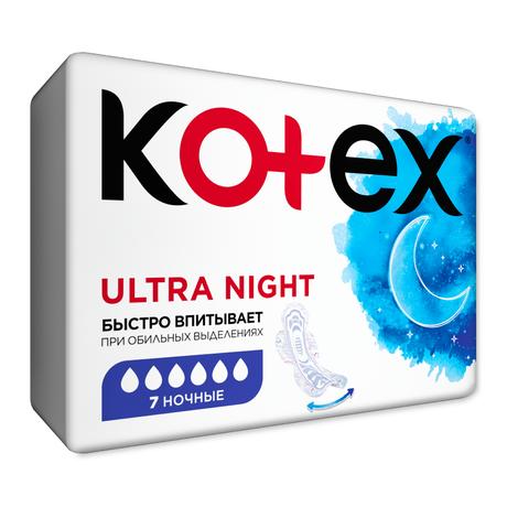 Фото Kotex Ultra, прокладки ночные, 7 шт.