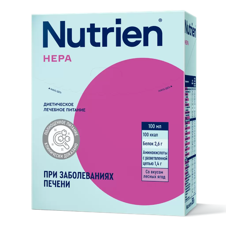 Фото Нутриэн Гепа, сухая смесь для энтерального питания со вкусом лесных ягод, 350 г