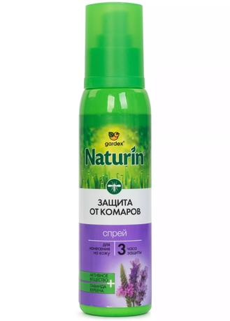 Фото Gardex Naturin, спрей от комаров 100 мл 
