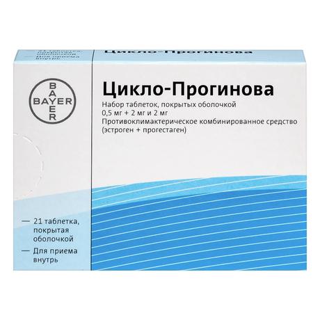 Фото Цикло-прогинова, набор таблеток покрыт. плен. об., 21 шт.