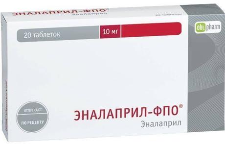 Фото Эналаприл-ФПО, таблетки 10 мг, 20 шт.