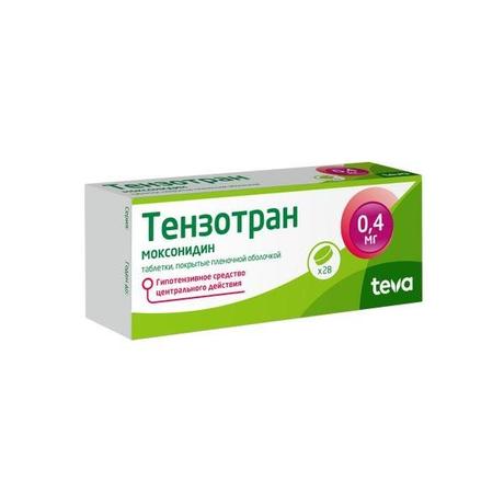 Фото Тензотран, таблетки, покрытые пленочной оболочкой, 0,4 мг, 28 шт.