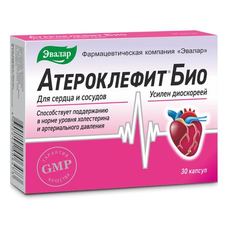 Фото Атероклефит БИО, капсулы 250 мг, 30 шт.