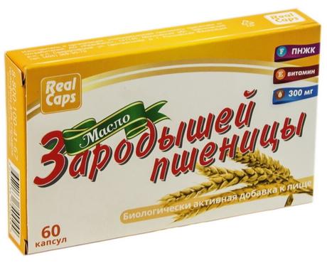 Фото Масло зародышей пшеницы, капсулы 300 мг, 60 шт.