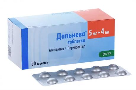 Фото Дальнева, таблетки 5 мг+4 мг, 90 шт.