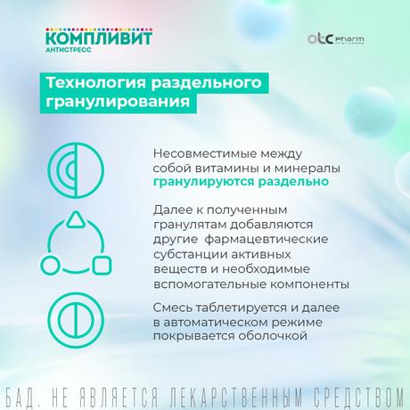 Фото Компливит Антистресс, таблетки, 30 шт.