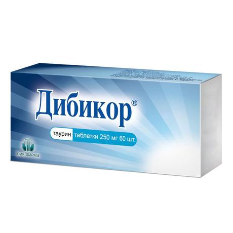 Фото Дибикор, таблетки 250 мг, 60 шт.