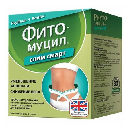 Фото Фитомуцил Слим Смарт, порошок, 30 шт.
