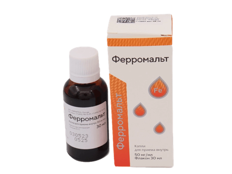 Фото Ферромальт, капли для приема внутрь 50 мг/мл, 30 мл