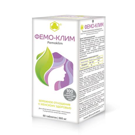 Фото Фемо-Клим таблетки 505 мг, 60 шт.