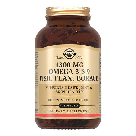 Фото Солгар Комплекс жирных кислот (Омега 3-6-9), капсулы 1300 мг, 60 шт.