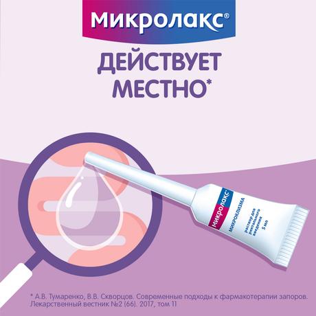 Фото Микролакс, раствор для ректального введения (микроклизмы) 5 мл, 4 шт.