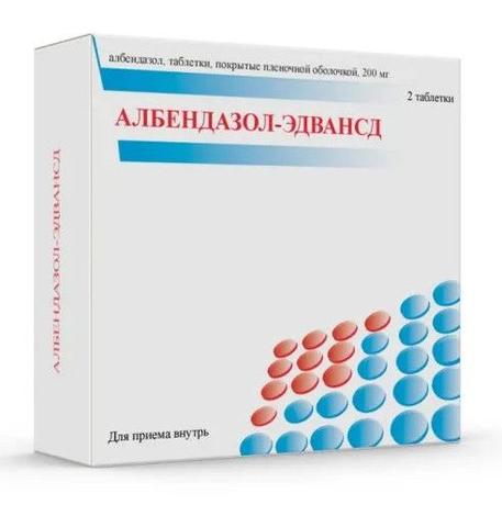 Фото Албендазол-Эдвансд, таблетки 200 мг, 2 шт