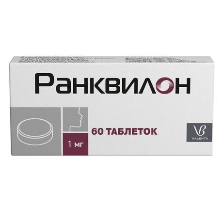 Фото Ранквилон, таблетки 1 мг, 60 шт.