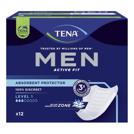 Фото Tena Men Active Fit прокладки, 1 уровень, 12 шт.