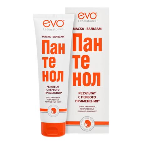 Фото EVO Пантенол маска-бальзам для ослабленных, поврежденных, сухих и окрашенных волос 150 мл, 1 шт.