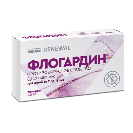Фото Флогардин, таблетки покрыт. плен. об. 60 мг, 10 шт.