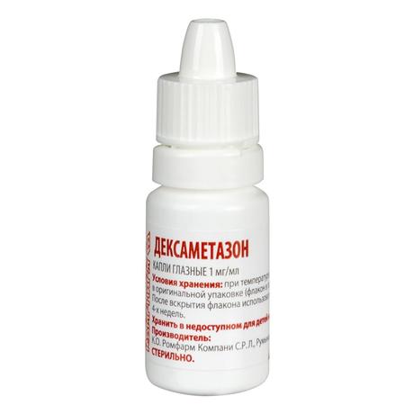 Фото Дексаметазон, капли глазные 1 мг/мл флакон капли 10 мл 