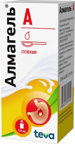 Фото Алмагель А, суспензия 170 мл